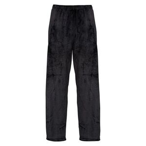 Ribbon Unisex Adult Eskimo Style Fleece Lounge Pants / Black